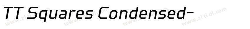 TT Squares Condensed字体转换